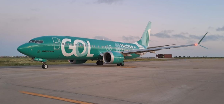 Aeronave ecológica de Gol llegó al Aeropuerto Islas Malvinas